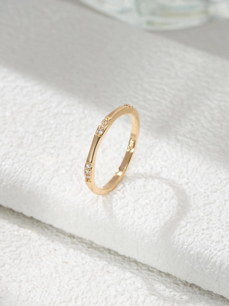 Cubic Zirconia Decor Ring