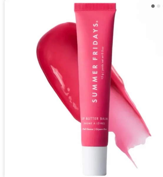 Lip Butter Balm Treatment for Hydration + Nourishing Shine - Pink Guava - 