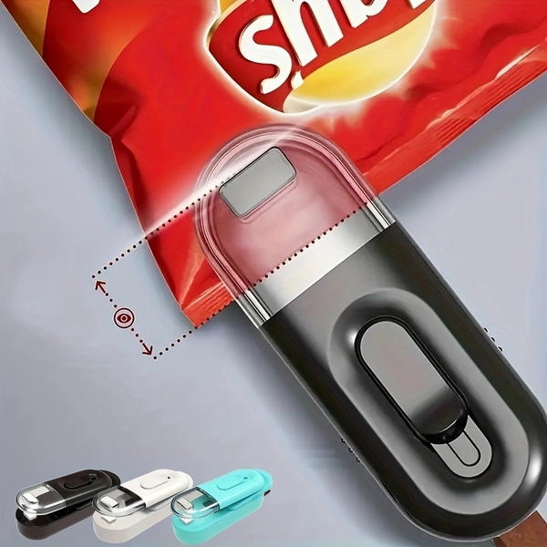 Portable 2-In-1 Mini Sealer And Cutter – Heavy-Duty Plastic Vacuum Sealer with Heat Sealing Technology, Semi-Automatic Operation, Ideal for Food Storage, Camping, Pantry Use, And Outdoor Adventures
