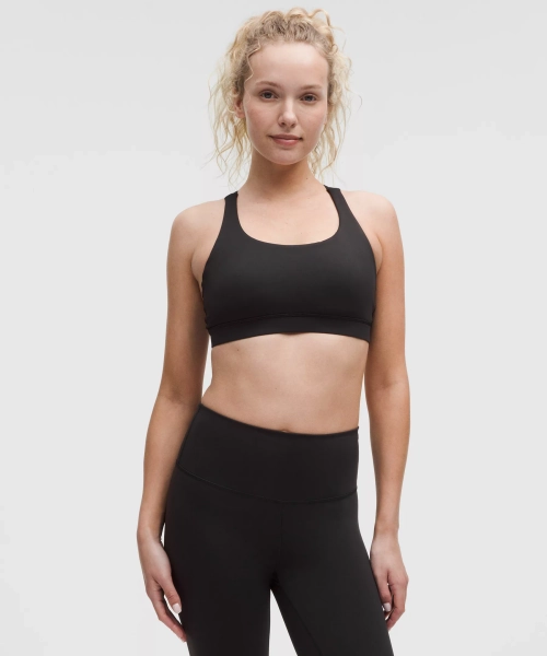 lululemon Energy Bra *Medium Support, B–D Cups - Black - 12