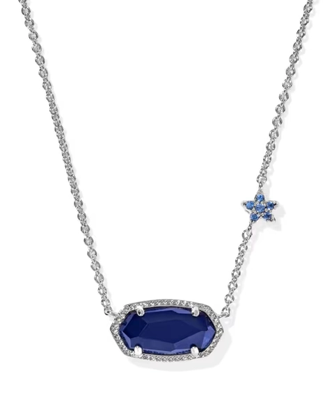 Elisa Pave Star Short Pendant Necklace