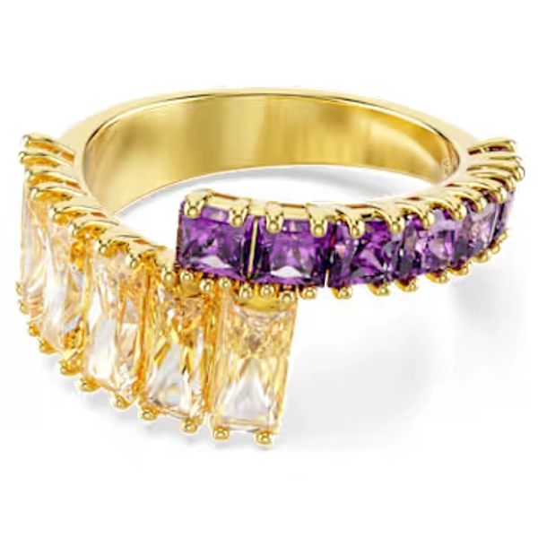 Bague Matrix, Tailles variées, Multicolore, Placage de ton or