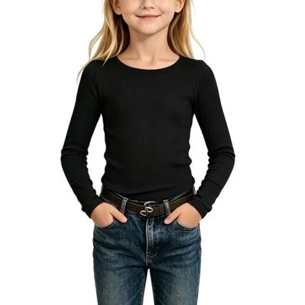 Soomlon Girls' Crewneck Long Sleeve Shirt