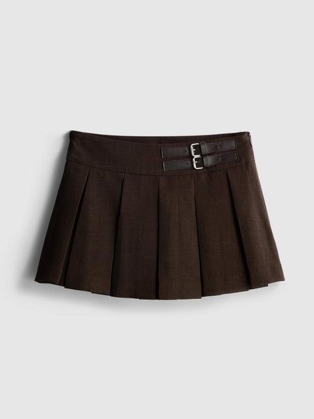 9-15yrs | Pleated Buckle Skort