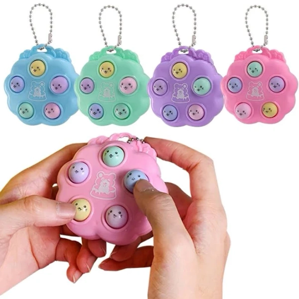 Mini Pop It Keychain Fidget Toys