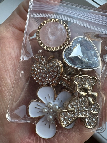 Golden Jibbitz Charms For Crocs