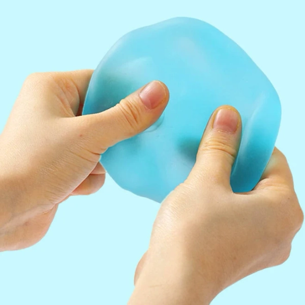 FUFUSQUISHY Frosted Blue Stress Ball