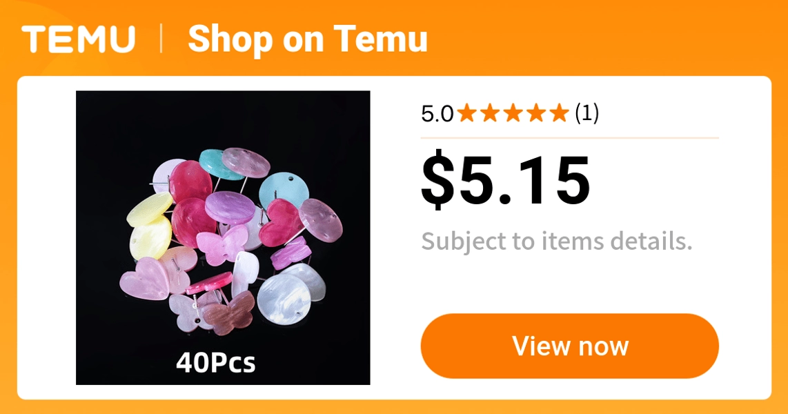 mini jewelry additions 40pcs per box   geometric - Temu