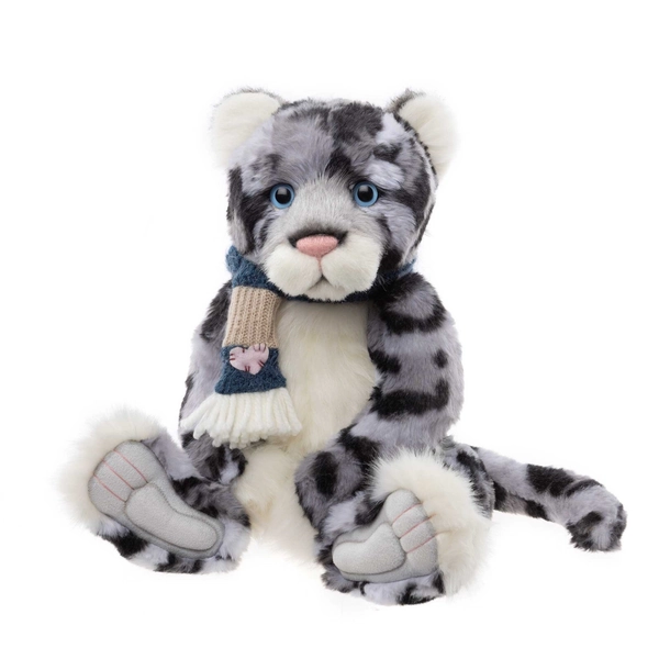 Charlie Bears Babbledy - Luxurious Plush Collectable Snow Leopard Stuffed Animal