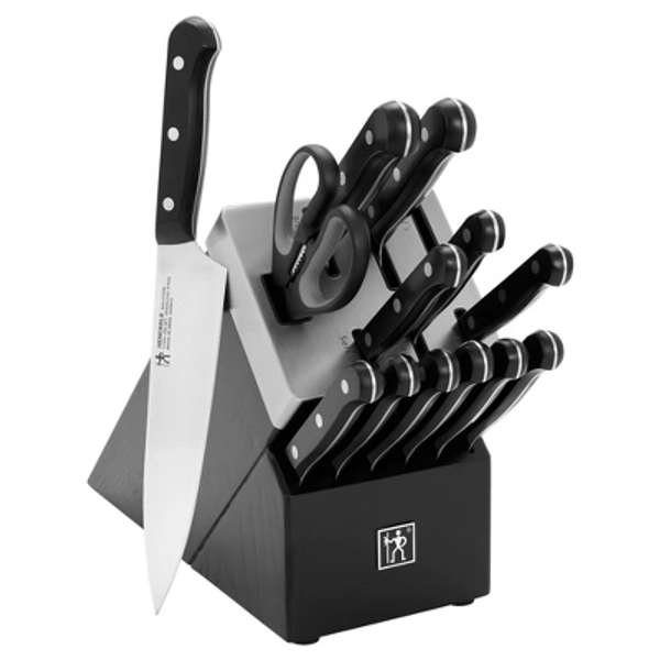 Henckels Solution 14-pc Self-Sharpening Knife Block Set - Black