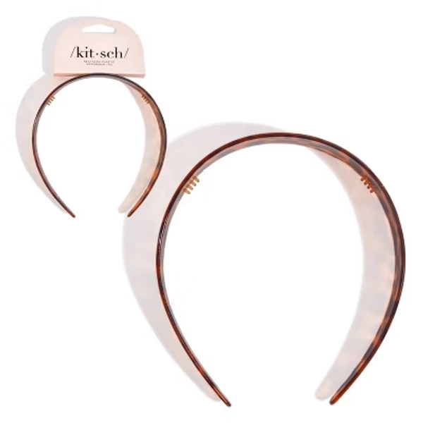 Kitsch Recycled Plastic Wide Headband - Tortoise