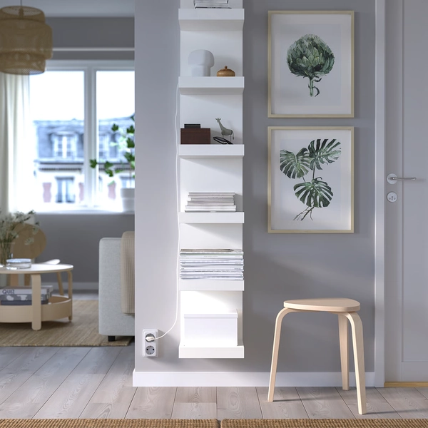 LACK Wall shelf unit - white 11 3/4x74 3/4 "