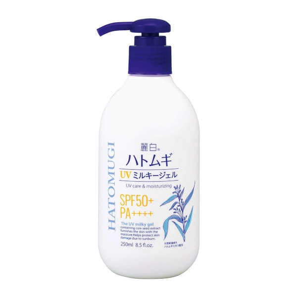 KUMANO COSME - Reihaku Hatomugi UV Care &amp; Moisturizing The UV Milky Gel SPF50+ PA++++ - 250ml