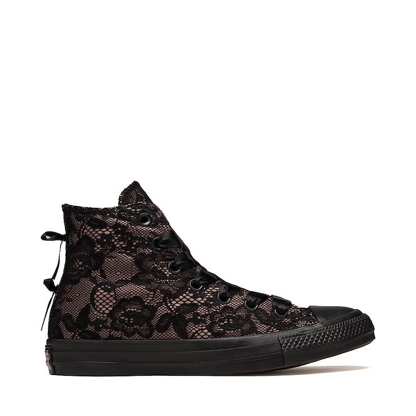 Converse Chuck Taylor All Star High-Top Lace Overlay Sneaker - Black / Petal Pit / Black