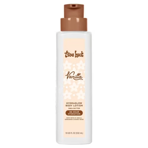 Tree Hut Hydraglow Body Lotion - Vanilla - 18 fl oz: Deep Hydration, Contains Hyaluronic Acid, Paraben-Free