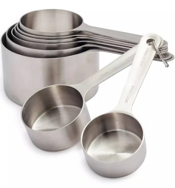 Sur La Table Stainless Steel Measuring Cups Set of 8