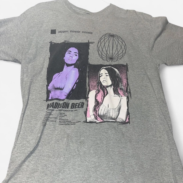 Madison beer “life support” grey t shirt 100% Cotten...