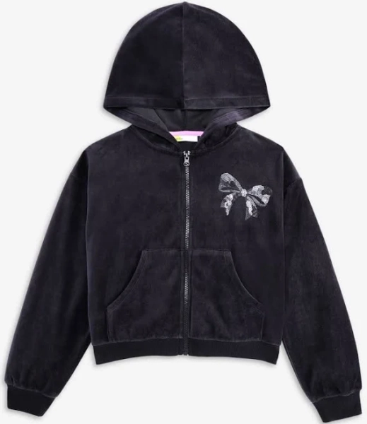 Epic Threads Little & Big Girls Bow Full-Zip Hoodie