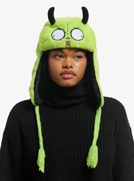 Invader Zim GIR Fuzzy Trapper Hat