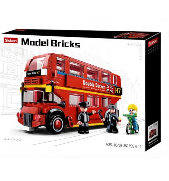 Sluban London Double Decker City Bus