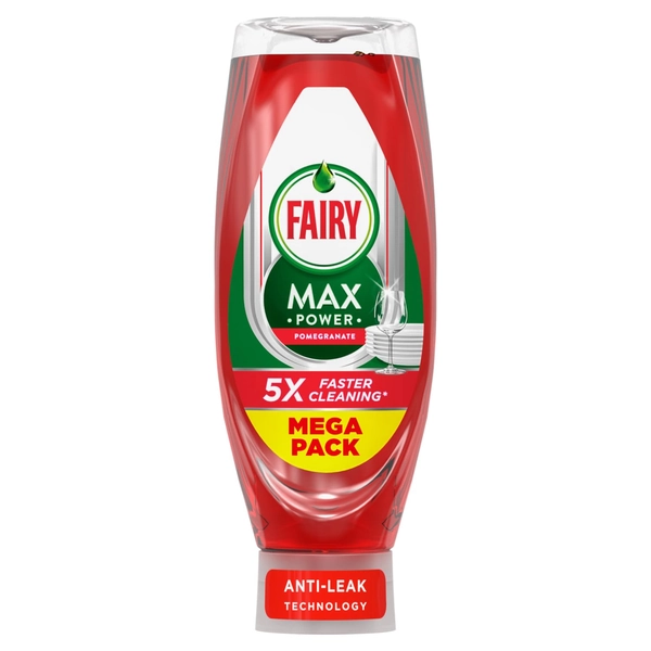 Fairy Max Power Washing Up Liquid 730ml - Pomegranate