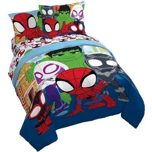 Jay Franco Toddler Bedding Set Sunny Side Up Spidey & His Amazing Friends