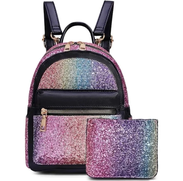 Mini Backpack for Girls, Small Backpack Purse for Women Teens , Cute Mini Bookbag with Purse