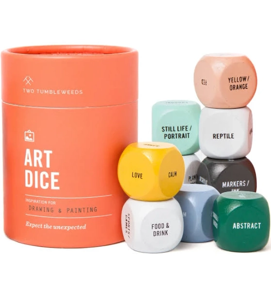 Two Tumbleweeds Art Dice