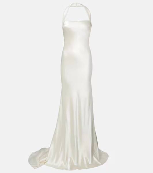 Robe de mariée Presley en laine et soie