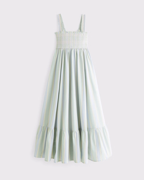 A&F Sydney Smocked Convertible Midi Dress