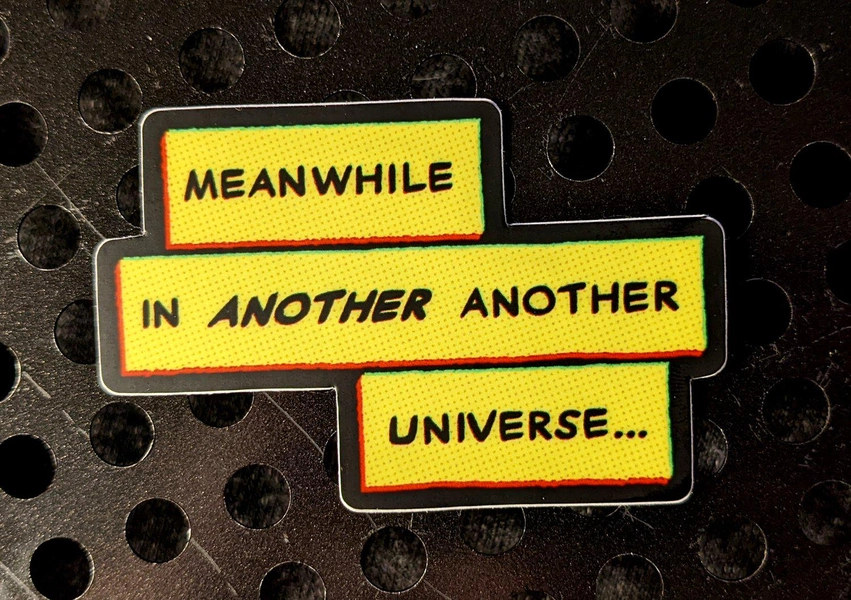 ANOTHER UNIVERSE multiverse vinyl sticker | Spiderverse | Miles | Gwen