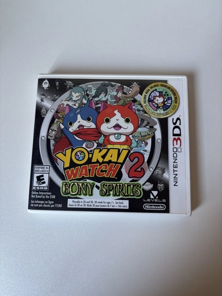 Yokai Watch 2 Bony spirits (Nintendo 3DS, 2016) - Tested, MEDAL NOT INCLUDED