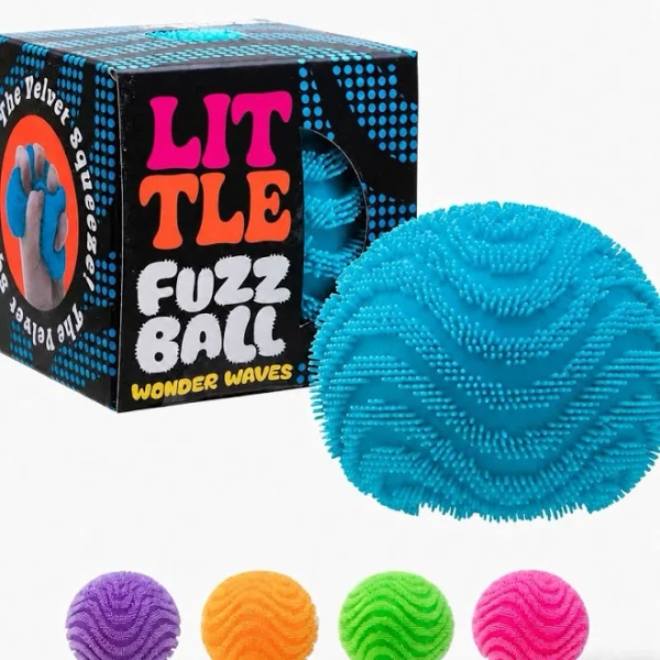 Multicolor Nee Doh Fuzz Ball Fidget Toys Squishy Stress Relief Sensory TPR Squeezable Plush Non-Sticky Slow Rebound Fidget Ball Gift For Te,1pc Random