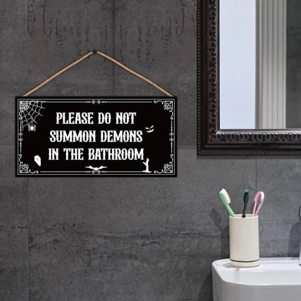 Gothic Halloween Bathroom Decor