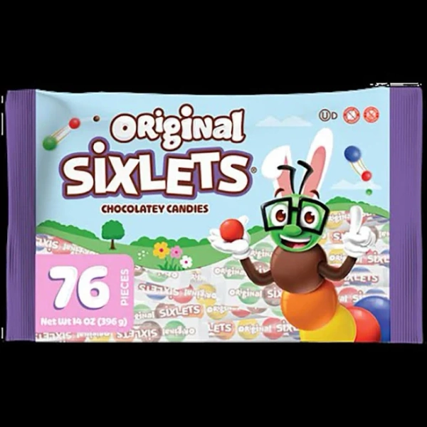 76ct 14 oz. Original Sixlets Easter Basket Chocolate Candy