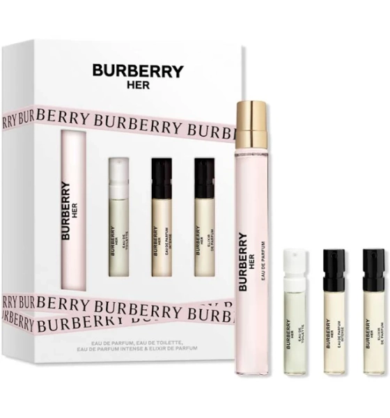 Burberry Her Discovery 4 Piece Travel Spray Gift Set