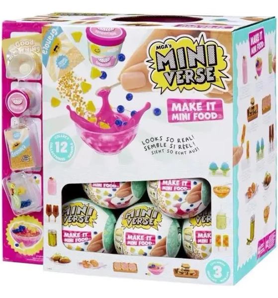 MGA Miniverse Make It Mini Food Cafe Series 6 Blind Box Diy Tea Food Doll Gifts Toys Collect