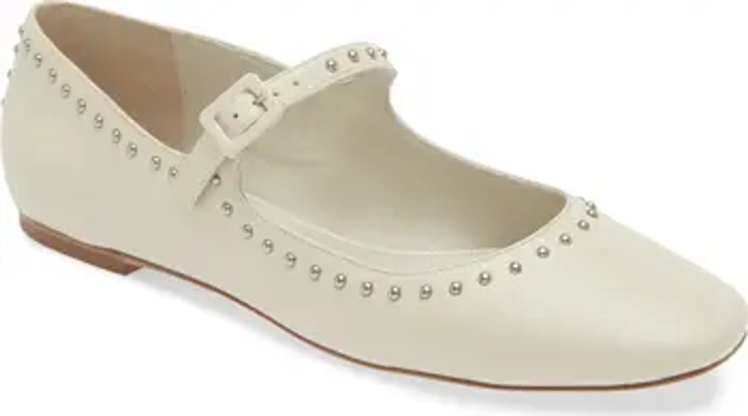 Adelle Studded Mary Jane Flat
