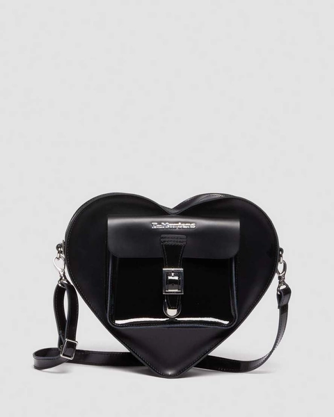 DR MARTENS Kiev Leather Hardware Heart Shaped Bag