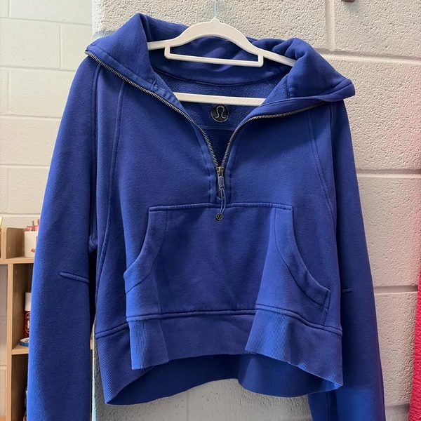 Lululemon blue scuba quarter zip size xs/s!...