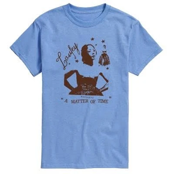 Women's Laufey A Matter of Time Short Sleeve Graphic T-Shirt - Carolina Blue - 4 X-Large