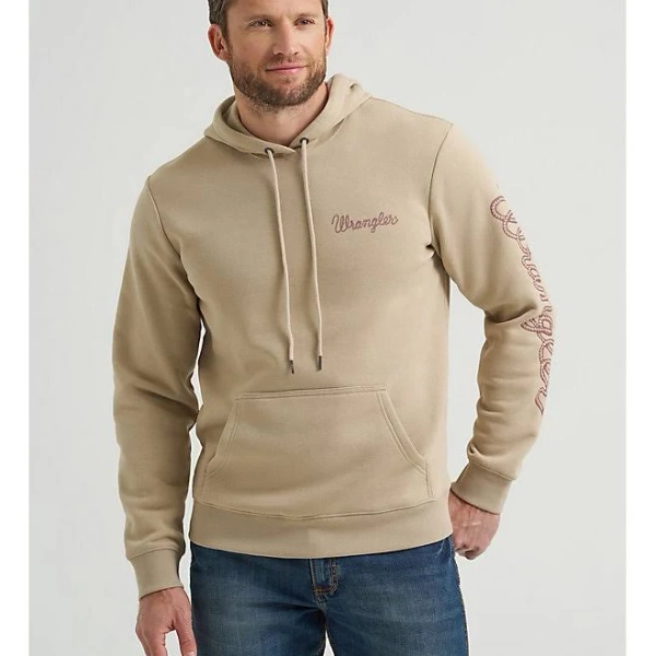 Wrangler Men's Rope Logo Hoodie