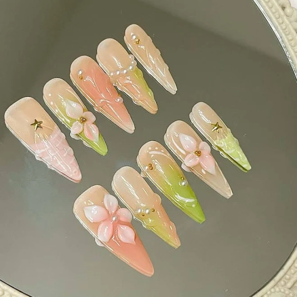 Matcha Meadow Stiletto