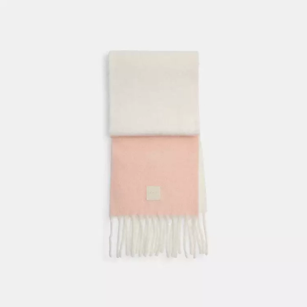Colorblock Muffler With Rubber Patch