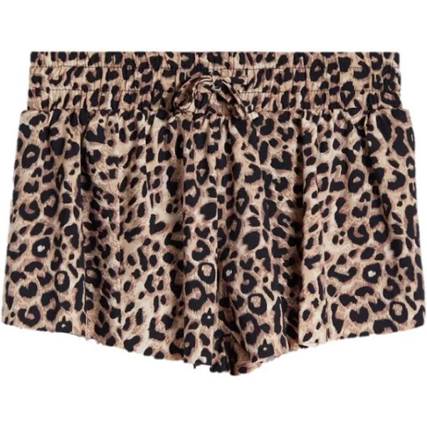 Suzette Collection Women's Leopard Flyaway Shorts