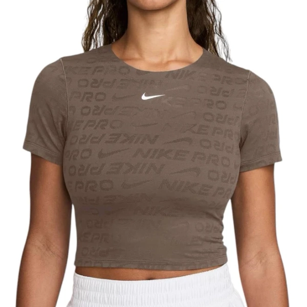 Nike Women's Pro Cropped Dri-FIT Jacquard Top