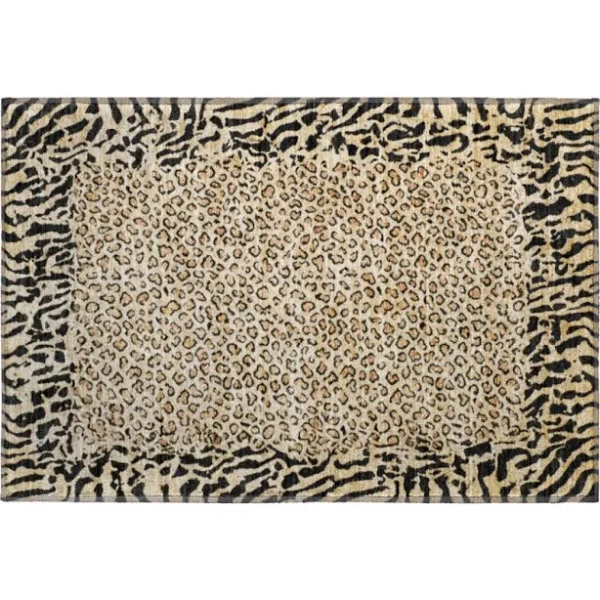 Premium Machine Washable Alvey AMF1230 Animal Skin Rug Mercer41 Rug Size: Rectangle 1'8" x 2'6"