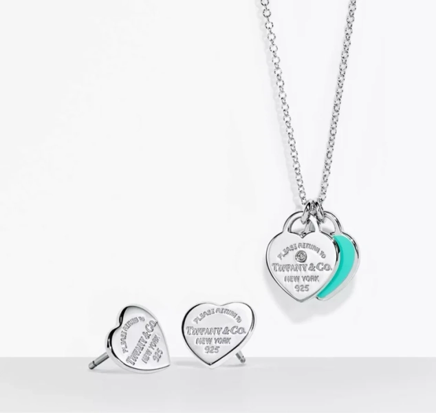Return to Tiffany® Mini Heart Pendant and Earrings Set in Sterling Silver