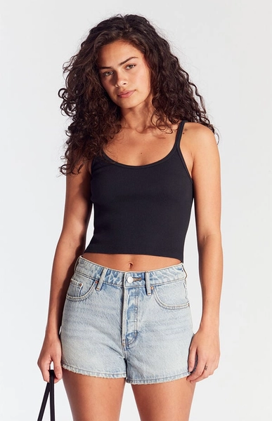 Light Indigo Button Fly High Waisted Denim Festival Shorts