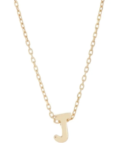Adornia Mini Initial Pendant Necklace